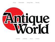 Tablet Screenshot of antiqueworldmarket.com